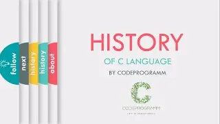 History of c language | In hindi | Full information in short | by codeprogramm