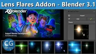 Lens Flare Generator Addon in Realtime - Blender 3.1