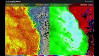 2019 5/24 Altus, OK Tornado/Microburst Dual-Panel Radar