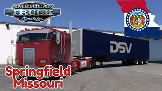 Springfield | Jelajah Missouri | Peterbilt 362 Cabover  | Moza TSW | American Truck Simulator
