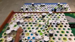 Gravitrax Marble Run on Multi-level w/ many extensions Cable Car, Trampoline, Scoop,Volcano,Transfer