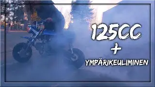 Testissä 125cc Manki! + Ympärikeuliminen :D ja burnista!