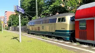 Suburban Trains and Regional Trains at Hamburg-Hasselbrook Station