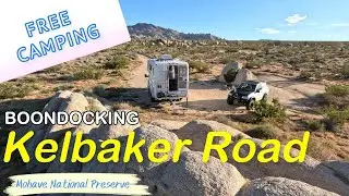Bigfoot Camping FREE on Kelbaker Road In The Mojave Desert National Preserve