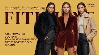 Fall To Winter Couture: How To Style High End Pieces For The Cold Season |  Fashion Styling