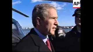 Bush says he is disappointed with Arafat following violence.