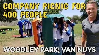 Woodley Park Company Picnic for 400 Employees 🍔🏆 Full-Service Catering, Field Games & Entertainment