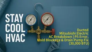 Ducted Mitsubishi Electric AC Breakdown | P5 Error, Mold Blockage & Drain Pump Fix (30,000 BTU)