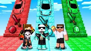 IF YOU CHOOSE THE WRONG ORE STAIR, YOU DIE in MINECRAFT!
