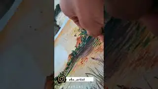 Life 💛🧡 Watercolor Landscape Painting #shorts #youtubeshorts