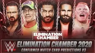 WWE ELIMINATION CHAMBER MATCH 2020 DREAM CARDS