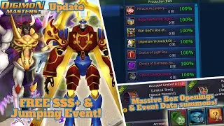 FREE SSS+ & Jumping Event! - SSS/SSS+ Box opening & more! - Digimon Masters Online NADMO