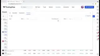 Tradingview gap up screener