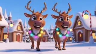 Los Números de los Renos de Santa Claus 🦌🎅 | Canción de Conteo Baby Song Español para Niños 👧