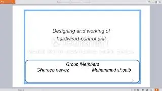 Designing and working of hardwired control unit
