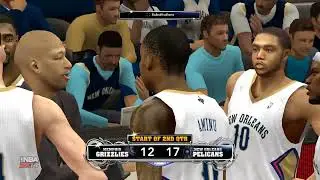[Game20] MEM vs NOLA - ZBo & Marc Gasol Bullying Anthony Davis in the Post! NBA2K14