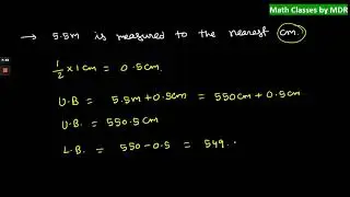 Upper and Lower Bounds  Class 8/9/10, Extended Math, Additional Math, Accelerated Math