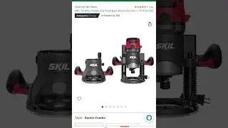 20 % off SKIL 14 Amp Plunge and Fixed Base Router Combo