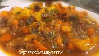 SIMPLE AND EASY |GOAT MEAT WET FRY / STEW..TRY THIS COMBO #food #diy #delicious 