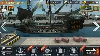Warship Battle: BLACK RIDER (limited edition) in Boss Attack gameplay Stage 1 to 18..