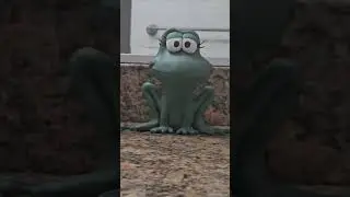 The Frog Princess from Fractured Fairy Tales made with Plasticine #shorts