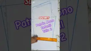 Te ense&ntilde;o a realizar un Mono infantil talla 2 #costura #patronaje #shorts #tutorial