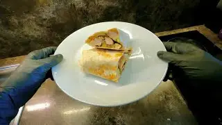 | Delicious And Easy Chicken Wrap And Fried Potato | POV Home Cooking |
