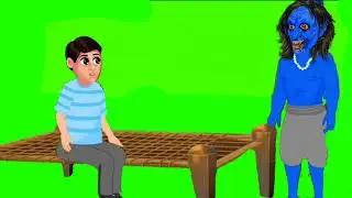 Green screen  cartoon actor.Cartoon green screen video effect. Cartoon  Maker.