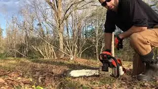 How to start a chainsaw. Stihl ms290.