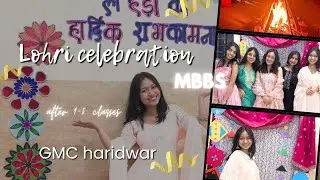 Lohri celebration at government medical College haridwar #gmcharidwar #medicos #mbbs#neet#lohri#vlog