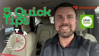 DoorDash & Uber Eats: 5 Quick Tips for Drivers