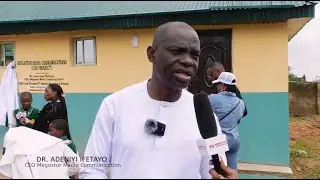 DR. ADENIYI IFETAYO GIVES BACK! DONATES SOLAR TOILET TO ABUJA SCHOOL