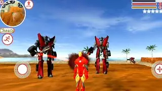 Iron Vegas Crime Simulator #3 - Iron Man Robot City Mission | Android GamePlay