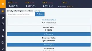 BitConnect Day 40 of 500 - $100 Reinvestment