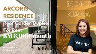 Arcoris Residence, Mont Kiara | Designer Furnished Duplex with Green Roof Garden! 180degree MK view