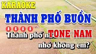 Th&agrave;nh Phố Buồn Karaoke Tone Nam ( Fm ) Beat Chuẩn | Linh Linh Karaoke