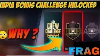 Why Indian bonus challenge LOCK😱😱||How get bonus volulters Pubg MOBLIE with frag!!
