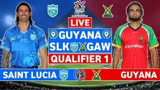 CPL Qualifier 1 Live: Saint Lucia Kings vs Guyana Amazon Warriors Live | SLK vs GAW Live Commentary