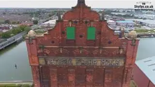 Victoria Flour Mills Silo Grimsby, Inside and out by Drone