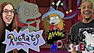 RUGRATS x AAAHH REAL MONSTERS | HALLOWEEN REACTION | GHOST STORY | CANDY BAR CREEP SHOW | REPTAR BAR
