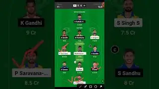 DD vs SS Dream11 Team Predication || Dindigul Dragons vs Salem Spartans in match No. 26 Dream11 Team