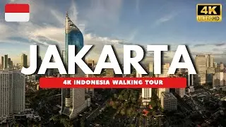 Jakarta , Indonesia 🇮🇩 FHD Walking Tour | Walk In Jakarta Downtown
