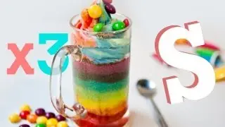 DIY RAINBOW CAKE IN A CUP!! | Sorted Food