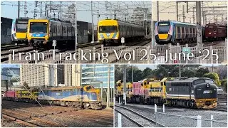 Train Tracking Vol 25: June &lsquo;25 | Trains from Victoria | Passenger Freight Test Heritage Trips