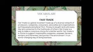 Fair Trade: Responsibility on the World Stage Day 1