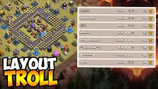 USEI O LAYOUT TROLL FAMOSO DA LEND&Aacute;RIA E O RESULTADO FOI INACREDIT&Aacute;VEL NO CLASH OF CLANS!
