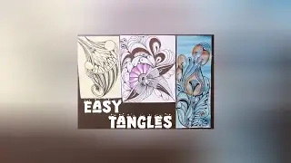 3 easy zentangle art for beginners | Zentangle Drawing Tutorial Easy & Beautiful Patterns #zentangle