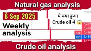 Crude Oil analysis for Monday 8 Sep 2025 | Natural Gas analysis | Weekly analysis  #crudeoilnews
