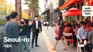Seoullo City Walk on Sunny Summer Day 4K ( Seoul, Korea ) 서울로
