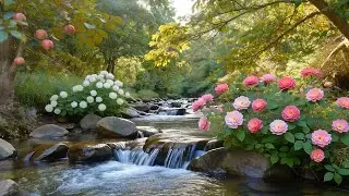 Flowing River of Heaven &ndash; Peaceful Water Sounds with Birds for Deep Relaxation, Sleep, and Calm